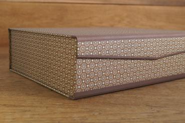 Sustainable gift box brown colored paper handmade in Germany